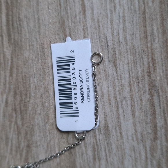 NWT Kendra Scott Letter Coin Necklace in Oxidized Sterling Silver - Picture 5 of 14